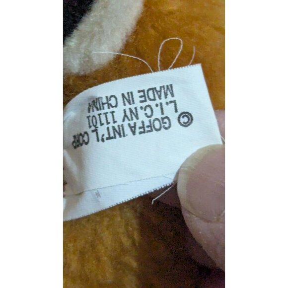 Goffa  Cocker Spaniel Dog plush stuffed animal toy  9" brown black - Picture 7 of 8